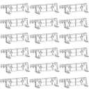 Car Wall Mount Compatible with Lego Speed Champion Series, Wall Bracket Compatible with Lego Speed of Champions with a Base for The Pilot, Clear,24 PCS