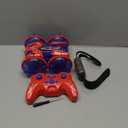 4WD Waterproof RC Car, 2.4 GHz Land & Water Remote Control Car Remote Control Boat for kids, 360Rotation RC Truck Stunt Cars with LED Lights, Boys Girls Gifts All Terrain Water Beach Pool Toy (Blue-dual Control)