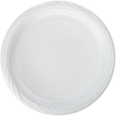 Blue Sky 100 Count Disposable Plastic Plates, 10", White