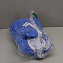 Smiry Round Picnic Tablecloth, Waterproof Elastic Fitted Table Covers for 45" - 56" Tables, Wipeable Flannel Backed Vinyl Tablecloths for Camping, Indoor, Outdoor, Blue