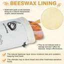 2-Pack Beeswax Bread Bag for Sourdough, Reusable XL Cotton Bread Bag for Homemade Bread, Sourdough Bag, Beeswax Bag with Date Tracker, Sourdough Bread Storage for Freshness, 17x13in (Black-Orange)