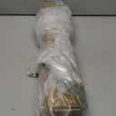 Closet Rods for Hanging Clothes, 17 to 69 Inch Heavy Duty Stepless Adjustable Closet Hanging Rod, 1.3 Inch Diameter Metal Closet Rod for Wardrobes Laundry Bedroom RV, White