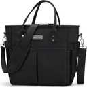 MAXTOP Lunch Bag Women for Work Insulated Thermal Lunch Box for Men with Wide-Open Pocket Reusable Leakproof Cooler Bags with Removable Shoulder Strap for Teacher Nurse Office Picnic Travel Black (Large)