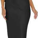 2025 Satin One Shoulder Maxi Dress for Women Summer Silk Formal Elegant Backless Ruffle Sleeveless Wedding Guest Dresses (Small, Black)