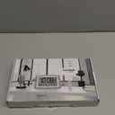 WallarGe Atomic Clock with Outdoor and Indoor Temperature - 12.5 Inch Self-Setting Digital Clock Large Display, Battery Operated Wall Clocks or Desk Clocks for Bedroom, Livingroom, Office