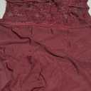 Foxiny Sexy Sheer Mini Bodycon Baby doll Lace Lingerie Set Sleep Dress with Thong 2 Piece Outfits M