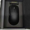 Lamzu Inca Gaming Mouse, 8K Polling Rate, Optical Switches, TTC Encoder, Paw3950 IC, Nordic 52840 MCU, Symmetrical High-Hump, Recommended for Claw-Grip Gamers, 8K Dongle Included (Black)