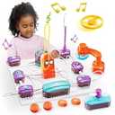 Circuit Board for Kids, SMILESSKIDDO 34 PCS DIY Electronics Exploration Kit with 70+ Projects, Physics Science Experiments Kit, School Family STEM Kits Educational Toy Gift for Kids 6+