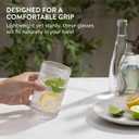 Elixir Highball Glasses Set of 4 - Durable Quality & Dishwasher Safe Tall Drinking Glasses - High Ball for Water Cocktails and Mixed Drinks - Crystal Clear Glass - Bar Glassware