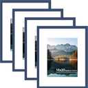 16x20 Wood Picture Frame Set of 4, Wall Mount for Home Decor, Blue, 16x20 in