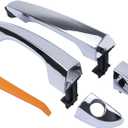 ApplianPar Front Driver and Passenger Side Exterior Door Handle Chrome for Hyundai Tucson 2016-2021