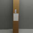 Muzata Cable Railing Post 36 Inch 36"x2"x2" Level Drilled Surface Mount Brushed T304 Stainless Steel Cable Railing System Kit Indoor Outdoor with Paper User Guide PS01 LH4S