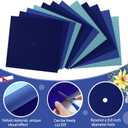 Gersoniel 12 Sheets Graduation Cap Fabric Topper Decoration, 10 x 10 Inch Velvet Grad Cap Cover Blank Decorative Velvet Fabric for Graduation Hat Craft DIY Non Adhesive