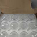 12 PACK Premium Glass Coffee Mugs with Handle, 12 OZ Classic Vertical Stripes Glass Coffee Cups, Transparent Tea Cup for Hot/Cold Beverages, Glassware Set for Americano, Latte, Cappuccino