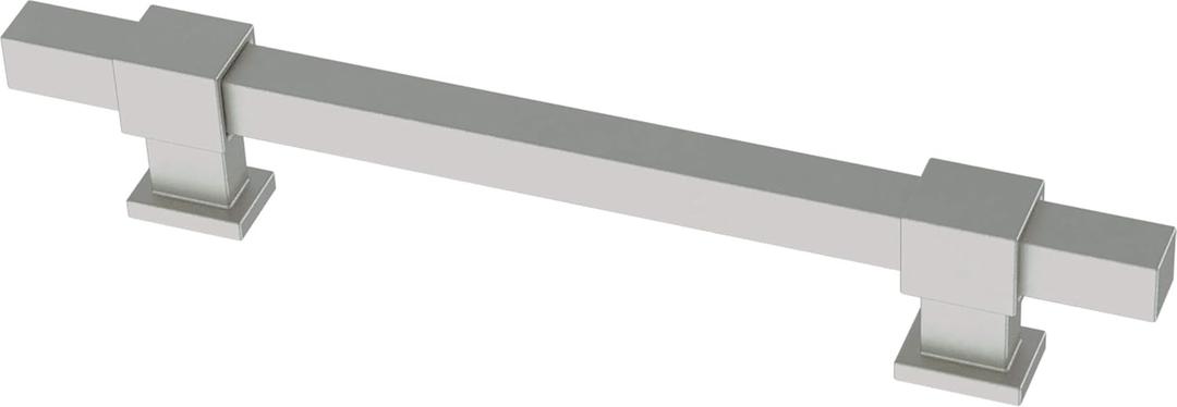 Franklin Brass Adjusta-Pull (5-Pack) Adjustable Drawer Pulls | Fits 1-3/8 to 6-5/16 Inch Hole Centers | Satin Nickel Cabinet Handles| Square Bar P44368-SNM-B