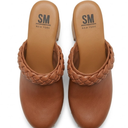 Women's Slip On Wood Clogs Morel Cognac, Size