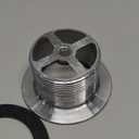 Lift and Turn Bathtub Tub Drain Assembly, Conversion Kit, Trim Waste and Single Hole Overflow Face Plate, All Brass Construction