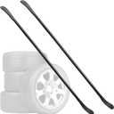 Olaismln 2 Pcs Tire Mounting Tools, Heavy Duty Iron for Semi Tires, Black
