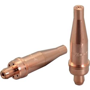 RIVERWELD Acetylene Cutting Tips 1-101 Size 4 & 4-1-101 for Victor-Style Oxygen Oxy Oxyfuel Cutter Torch Made of Copper Pack of 2