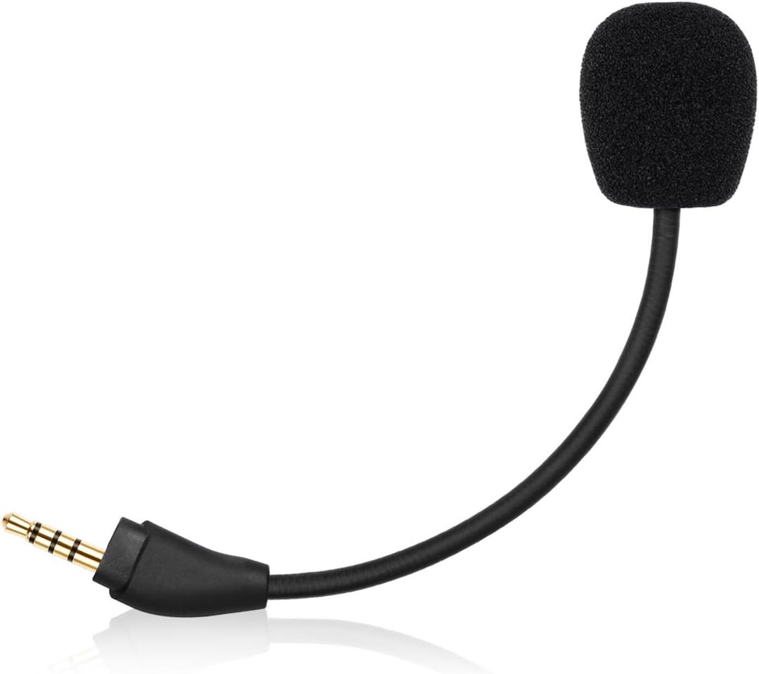 Mic Replacement for HyperX Cloud III/Cloud 3 Wired Wireless Gaming Headset, 3.5mm Detachable Noise Cancelling Microphone Boom for PC, Xbox One, PS4, PS5