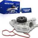 JC Whitney JFBAJCWWP00142 Engine Water Pump with Gasket - Compatible with Jeep Grand Cherokee 2005-2010, Commander 2006-2008, Dodge Charger 2006-2010, Challenger 2008-2010 - 5.7L 6.1L