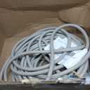 YAMATIC Heavy Duty Garden Hose 5/8 in x 100 ft with Swivel Handle, Super Flexible Water Hose, All-weather, Kink Resistant, Burst 600 PSI, Gray