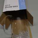 1.5 L Glass Pitcher with Lid and Spout, Cold or Hot Water Drinking Jug for Homemade Iced Tea and Juice