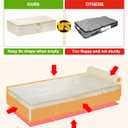 punemi Underbed wedding dress storage box, 2 Pack Clothing Storage Bags W/Upgraded Handles, Large Capacity Underbed Shoe Container Organizer for Blanket, Pillows, Comforters & Quilts, Beige