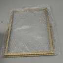 Hoteam 12 Pack 4 x 6 Inches Floating Frame Glass Photo Frame Collection Vintage Metal Minimal Ornate Easel for Pictures Photos Desk Tabletop Display(Gold)
