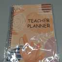 Teacher Planner Book for Yearly, Weekly & Monthly Lesson Planner, January-December Yearly Planner A4 Size with Checklist, Notes, School Teacher Supplies for Classroom Organization - Boho