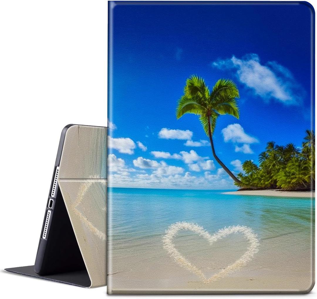 for Kindle Paperwhite Case 6.8 inch 2021 PU Leather Smart Cover with Adjustable Stand & Auto Wake/Sleep Case for Kindle Paperwhite 11th Generation and Signature Edition - Beach Palm Trees