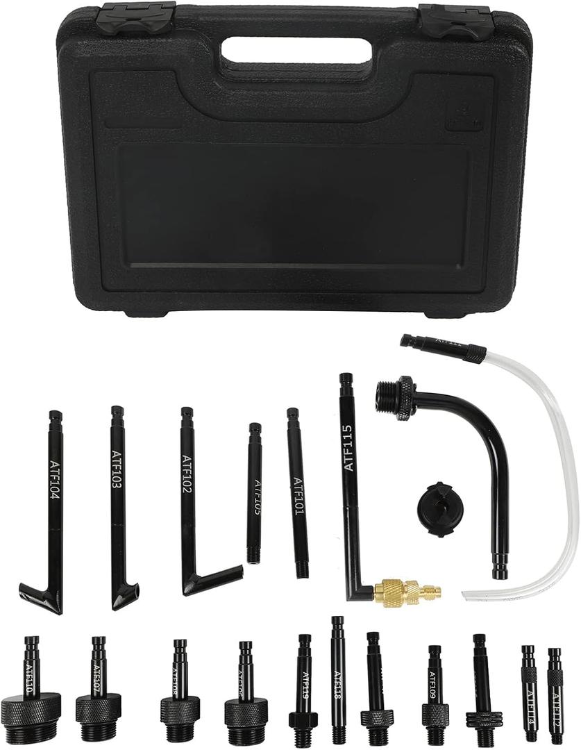 PLAYOCCAR Transmission Fluid Fill Adapter Kit, 20PCS ATF Filler Adapters Automatic Gearbox Oil Refill Connector Tool Set Compatible with Mercedes-Benz, Ford, GM, etc.
