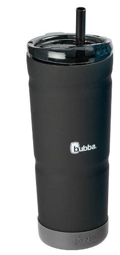 Bubba Vacuum Insulated Stainless Steel Tumbler with Straw and Bumper Envy S 24oz. Rubberized 2 Pack Tutti Fruity & Licorice
