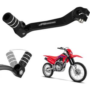 JFG RACING Motorcycle Gear Shifter Shift Lever Folding Tip CNC for CRF250F 19-23 CRF150F 03-17 CRF230F 03-17 19 XR150L 15-23 Black
