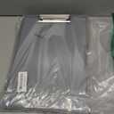 SFLHHDM Clipboard with Storage,Heavy Duty Clip Boards 8.5x11 with 2 Storage Case,Clear Visible Panel Storage Clipboards,Side Opening Nursing Clipboard Folder for Office Supplies-Gray