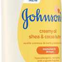 Johnson's Baby Creamy Oil for Baby with Shea & Cocoa Butter, Moisturizing Body Lotion, 8 fl. oz (Packaging May Vary)