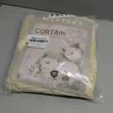 MEETSKY Lace Sheer Curtains 72 Inch Long 2 Panels Set Vintage French Victorian Spring Floral Pattern Design Light Filtering Back Tab Rod Pocket Drapes for Living Room, 50" W Each Panel, Light Yellow