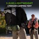 Naturehike Bleik-A 2-3 Person Camping Tent, Waterproof Double Layer Lightweight Backpacking Tents for Camping