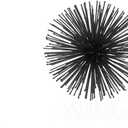 Modern Day Accents 5367 Erizo Urchin Small Black Sphere, Coffee Table Room Decor, Black Decor, Table Decor, Shelf Decor, Modern Decor, Starburst Centerpiece, Spike Ball Decoration, Home, 6" D