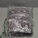 Area Rugs for Living Room 3x5 Machine Washable Rug, Boho Vintage Retro Large Floral Medallion Carpet for Bedroom Dining Room, Low Pile Lightweight Thin Non Slip RugDark Grey