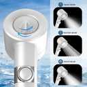 PWERAN Filtered Shower Head with Handheld, High Pressure 3 Spray Mode Showerhead with 18 Stage Water Softener Filters for Hard Water - Handheld Shower Head-Remove Chlorine-White