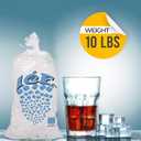 Perfect Stix Icebag10TT-100 Ice Bag with Twist Tie Enclosure, 10 lbs (Pack of 100)