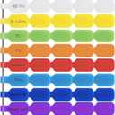 40 Pcs Cable Cord Labels, Hianjoo Self Adhesive Cable Tags Colorful Wire Identification Label Reusable Write-on Name Tags for Organizing Wires 8 Colors Multiple Uses