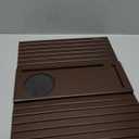 Bamboo Couch Arm Tray TableFoldable Sofa Armrest Tray Table for CouchFlexible and Anti-Slip Couch Arm Cup HolderPortable Sofa Arm Chair Table for Drink,Cups, EatsSnacks, Phone, Remote (Mahogany)