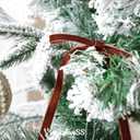 2 x Brown Velvet Ribbon Christmas Bow 5 x 7 Inches Premade Brown Bows for Christmas Tree Hanging Decorations Gift Wrapping Wreaths Crafts Outdoor Indoor Home Decor Wedding, Pack of 24