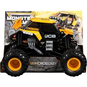 Monster Jam, Official JCB DIGatron Monster Truck, Collector Die-Cast Vehicle, 1:24 Scale, Kids Toys for Boys and Girls Aged 3 and up