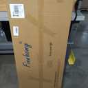 Finnhomy Bar Table Set, 39.3" Pub Table High Top Table, Rectangular Bar Height Table, Bar Table with Stools, Kitchen Table Set for 2, Breakfast for Kitchen, Living Room, Oak Beige and White