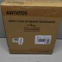 AWTATOS Wire Cube Storage Organizer, Closet Organizers and Storage, Metal 6 Cube Storage Shelves Bookshelf, Portable Closet Clothes Organizer for Bedroom, Home, Office, White