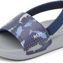 REEF unisex-child Little One Slide (3 Toddler, Navy Shark)