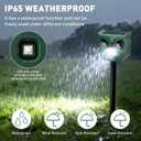 Ultrasonic Animal Repeller with LED Strobe Lights